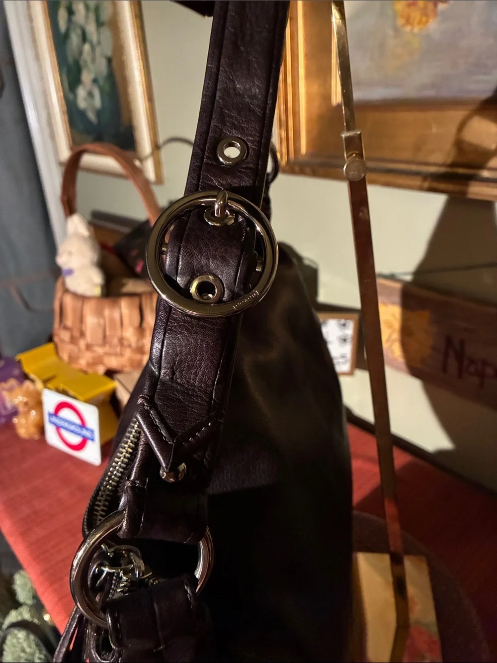 Coach Ali HOBO Slouchy Shoulder Bag in Dark Brown Leather - 13655 - Year 2009